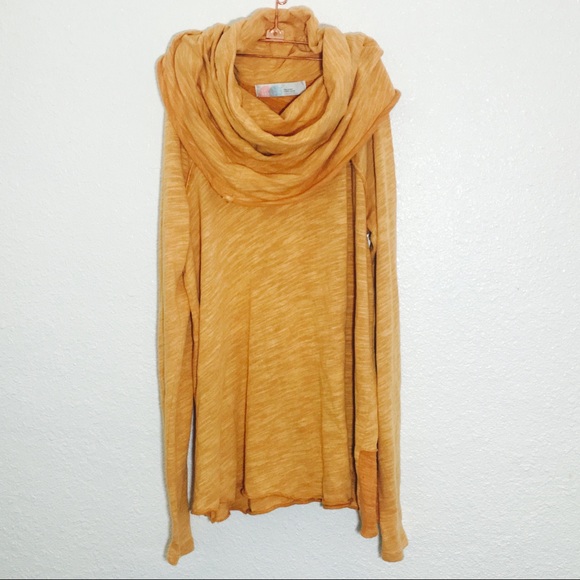 Free People Sweaters - Free People Beach Golden Cowl Neck Tunic!